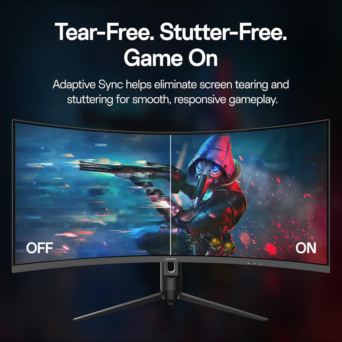 KOORUI 34 Inch 240Hz Ultrawide Curved Gaming Monitor, WQHD 3440×1440, 1500R, HDR400, PIP/PBP, 90% DIC-P3, Adaptive Sync, HDMI 2.1/DP 1.4, Tilt/Swivel/Height Adjustable, VESA for PC Gaming, Work & Play