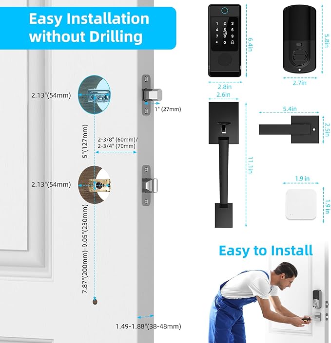 Miuedo WiFi Smart Locks for Front Door