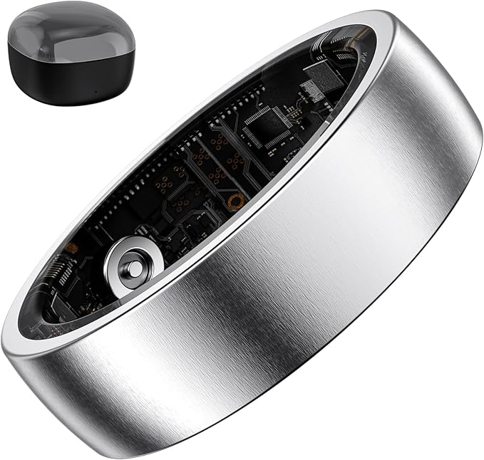 S SECRETTOP Smart Ring for Women Men, Activity Tracker, Heart Rate Monitor