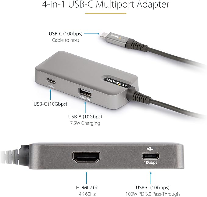 StarTech.com 4-in-1 USB C Hub