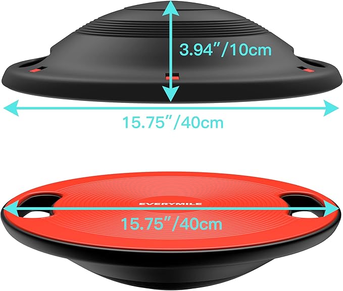 EVERYMILE Wobble Balance Board, Exercise Balance Stability Trainer Portable