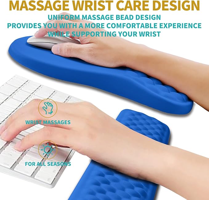 Hokafenle 2 in 1 Ergonomic Mouse Pad Wrist Support & Wrist Rest