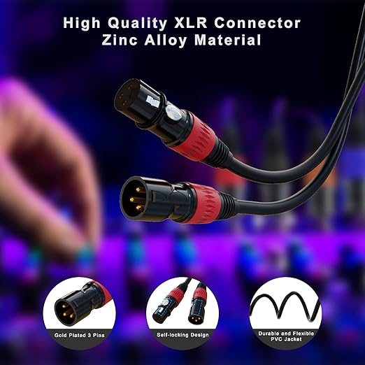 AuxLink 100ft 4Pack XLR Cable