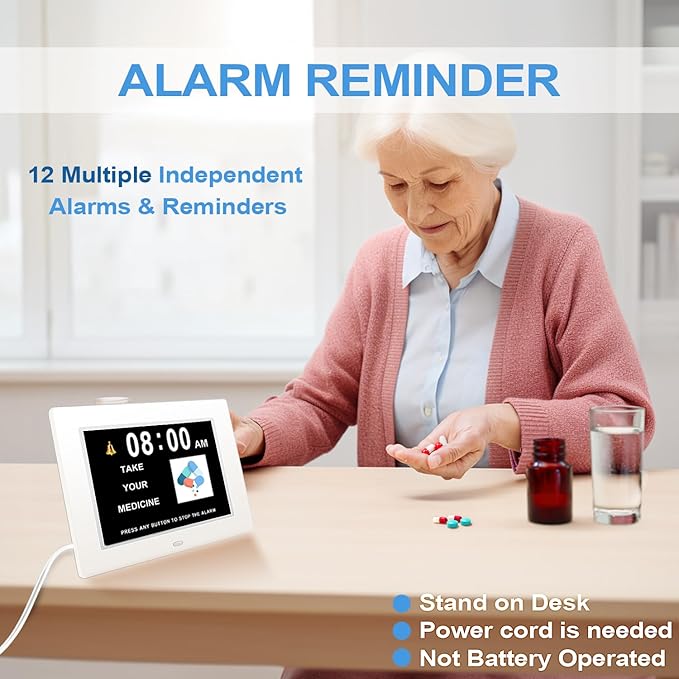 【New 2024】 Digital Calendar Alarm Day Clock -