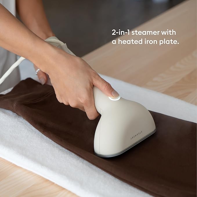 Steamery Handheld Clothes Steamer Cirrus 3, US Plug, Heated Ironing Plate