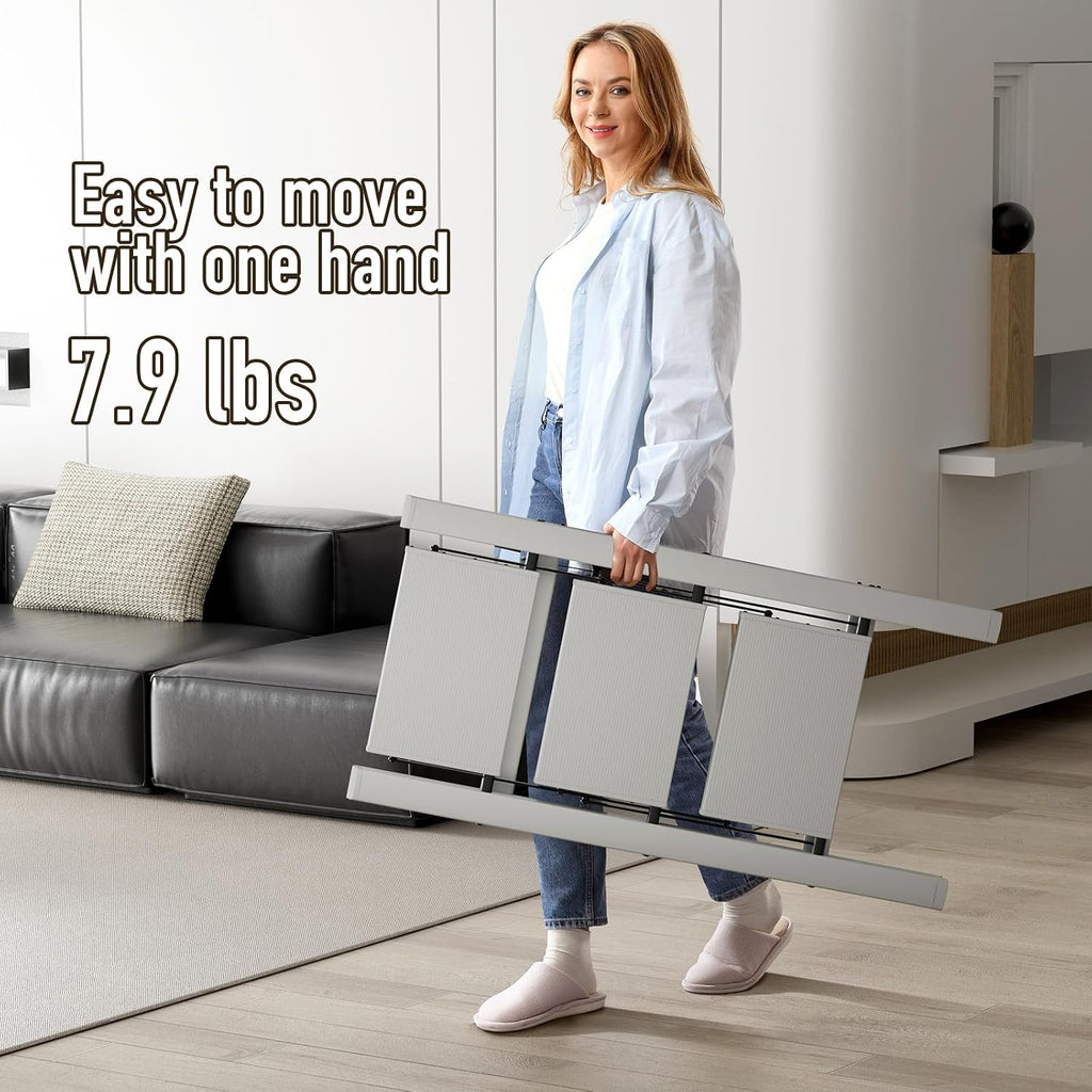 Mayi Plus 3 Step Stool Foldable, Aluminum, Lightweight Step Ladder