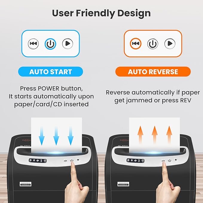 VidaTeco Paper Shredder for Home Office Heavy Duty