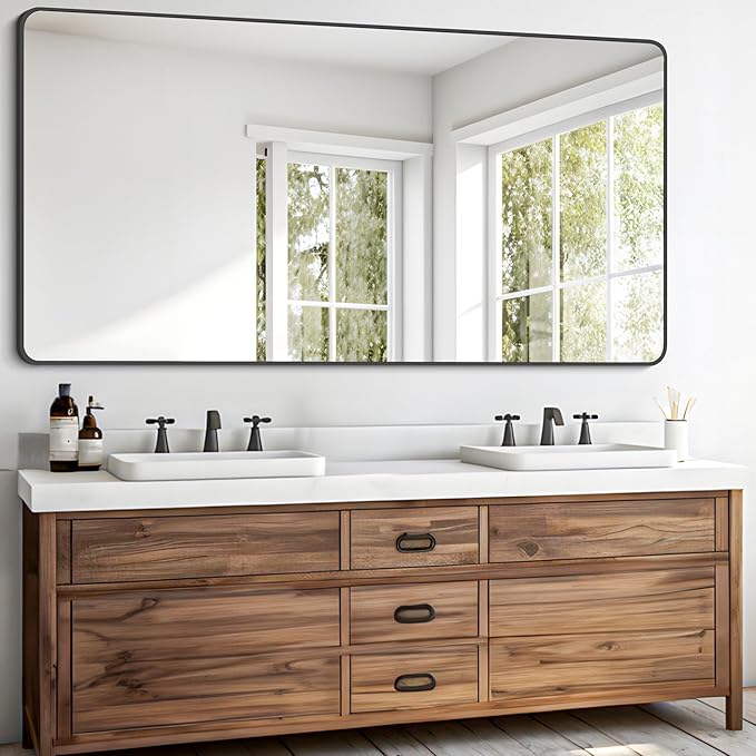 FORBATH Bathroom Mirror 30" X 60"，Large Rectangular Wall Mirror