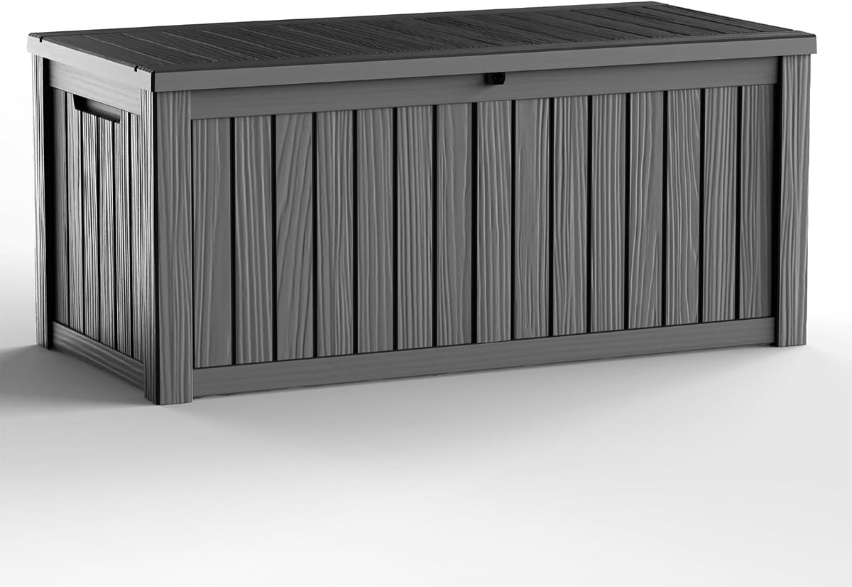 103 Gallon Outdoor Storage Box,Classic Black