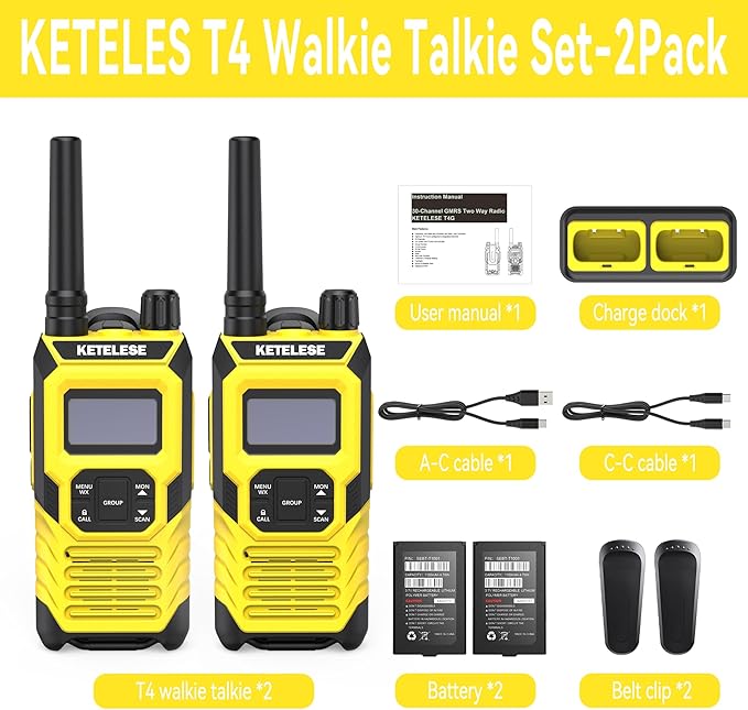 KETELESE T4 FRS Walkie Talkies Earpiece