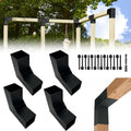 Pergola DIY Bracket Kits,2-Way L Shaped Corner Brackets for 4" x 4"(Actual:3.5" x 3.5") Lumber for Outdoor Pergola,Proch,Log Cabin W/Hardware - 4Pack…