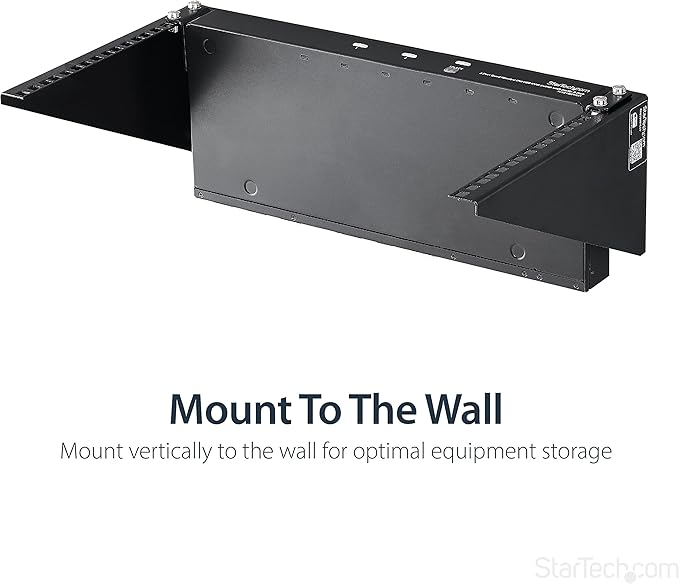 StarTech.com 6U Wall Mount Patch Panel Bracket – 19 in – Steel