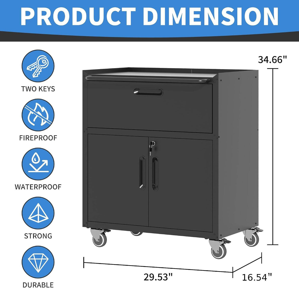 metal storage cabinet for garage, tool cabinet, utility, close-up detail