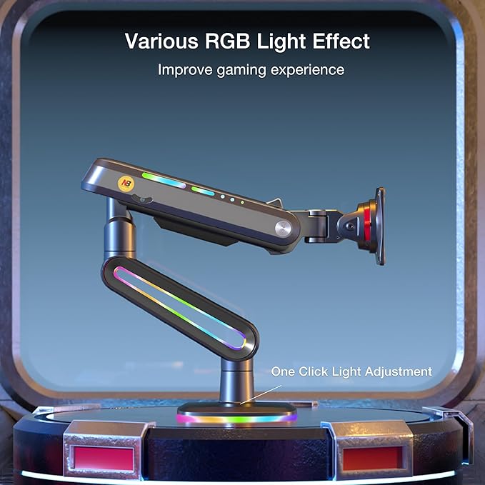 NB Designer Gaming Monitor Arm for 32 to 60 Inches Screen, Load up to 20 kg