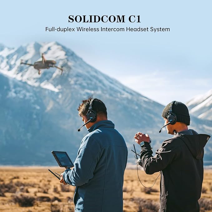 Hollyland Solidcom C1 Wireless Headset Intercom System 6-Person Full Duplex