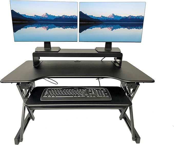 Rocelco 40" Height Adjustable Standing Desk Converter