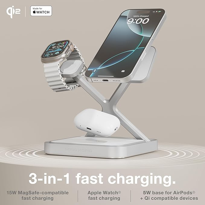 NOCO XGrid XDS3: 3-in-1 Wireless Charging Stand – Charging Station