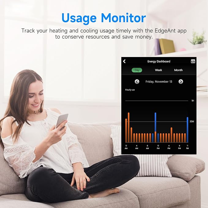 Smart Thermostat for House, WiFi Thermostat Compatible