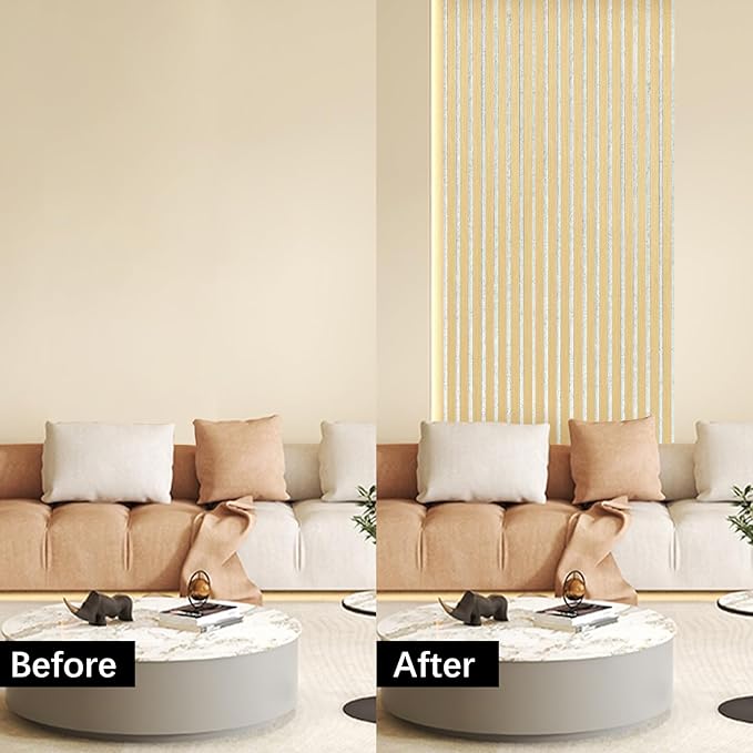 ARMURO Wall Panels for Interior Wall Decor, Oak Wood Veneer Acoustic Wall Panels (2-Pack)
