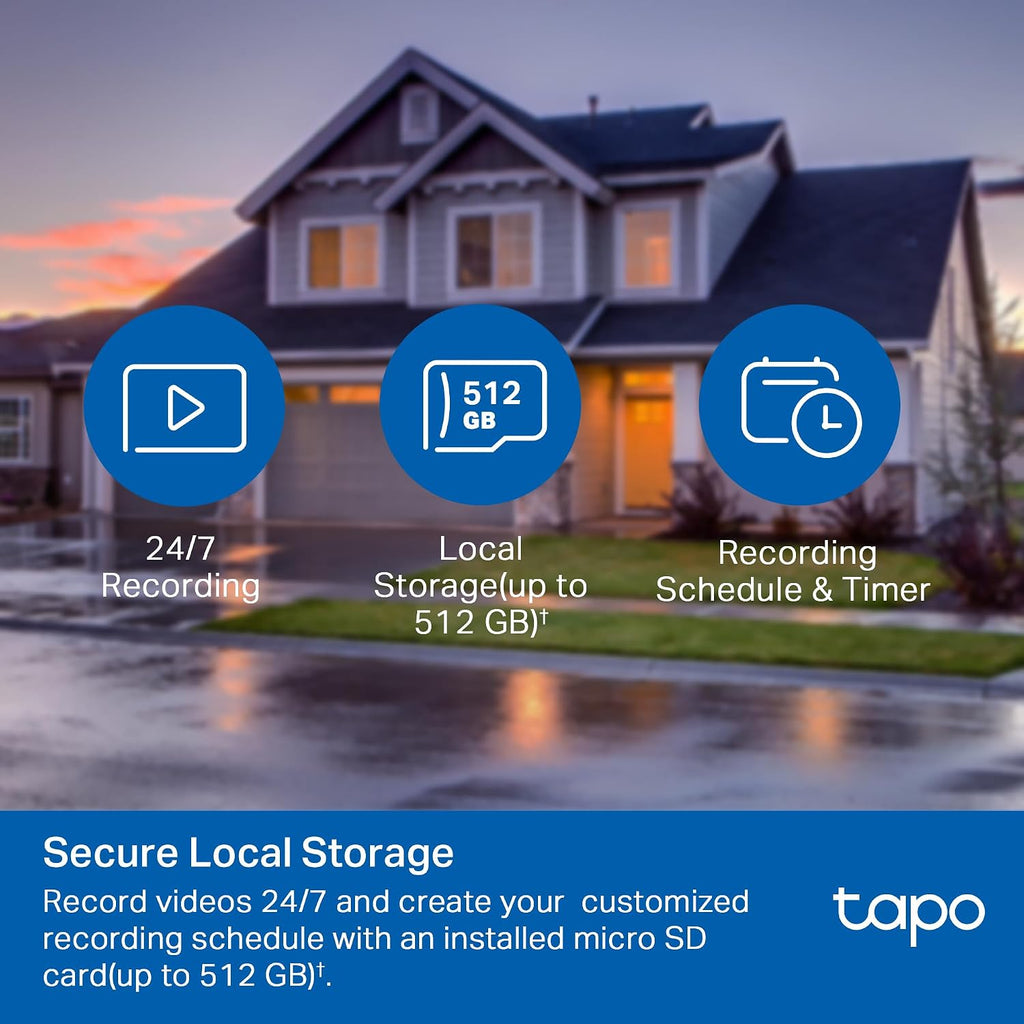 tp-link tapo 1080p outdoor wired pan/tilt security camera showing dimensions