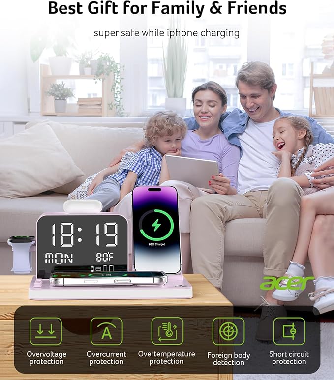 Acer 7-in-1 Wireless Charging Station - 30W Fast Wireless Charger