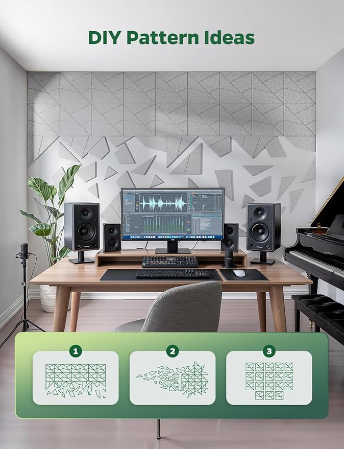 Topnaca 18 Pack Acoustic Panels Sound Absorbing