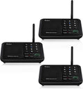 Wuloo Intercoms Wireless for Home 5280 Feet Range 10 Channel 3 Code, Wireless (3 Packs)