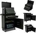 5-Drawer Rolling Tool Chest with Lock, 2-in-1 Detachable Metal