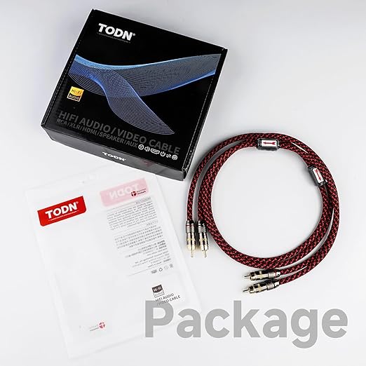 TODN HiFi 4-Core-OFC RCA Cables