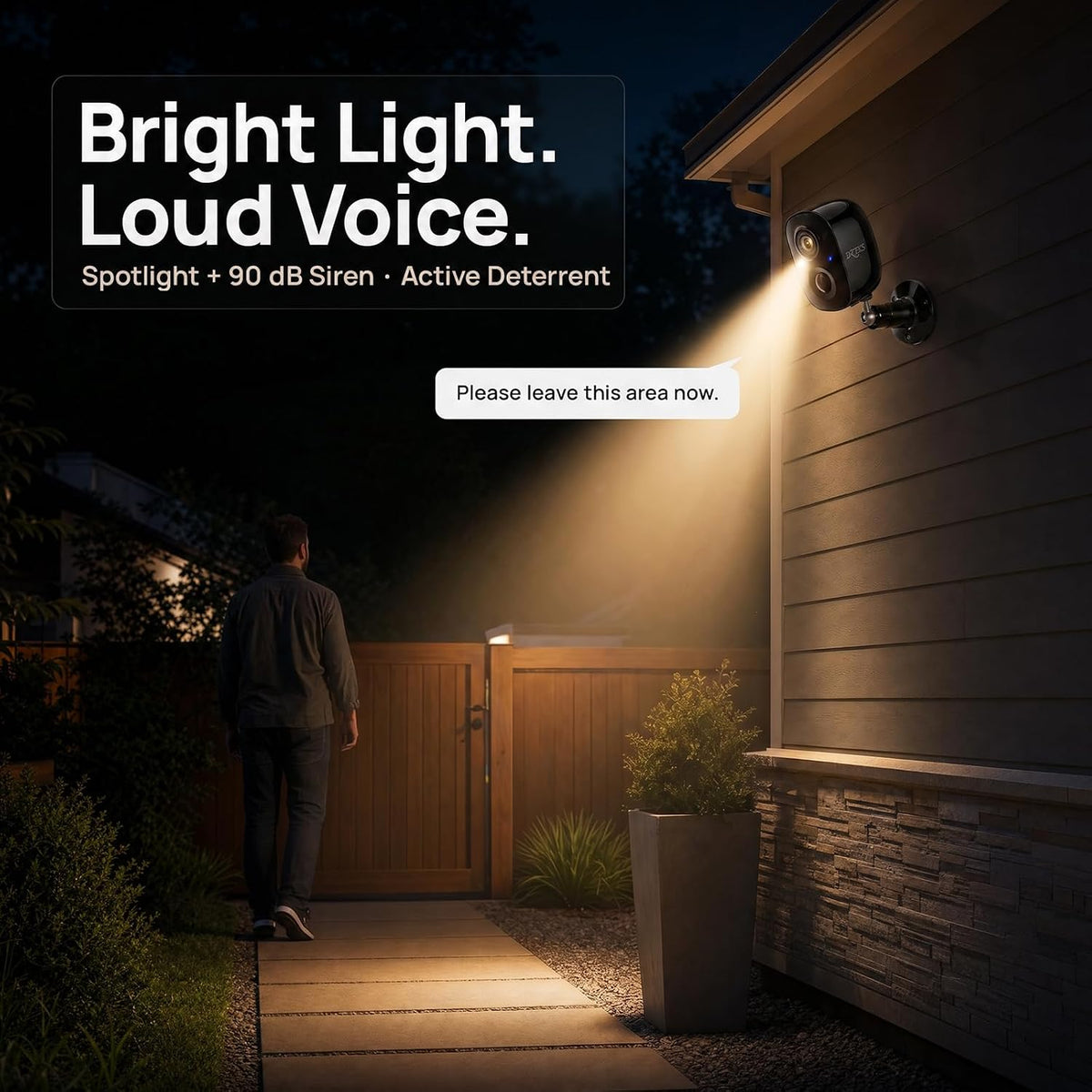 dzees 2k solar security camera outdoor wireless, 5200mah showing dimensions