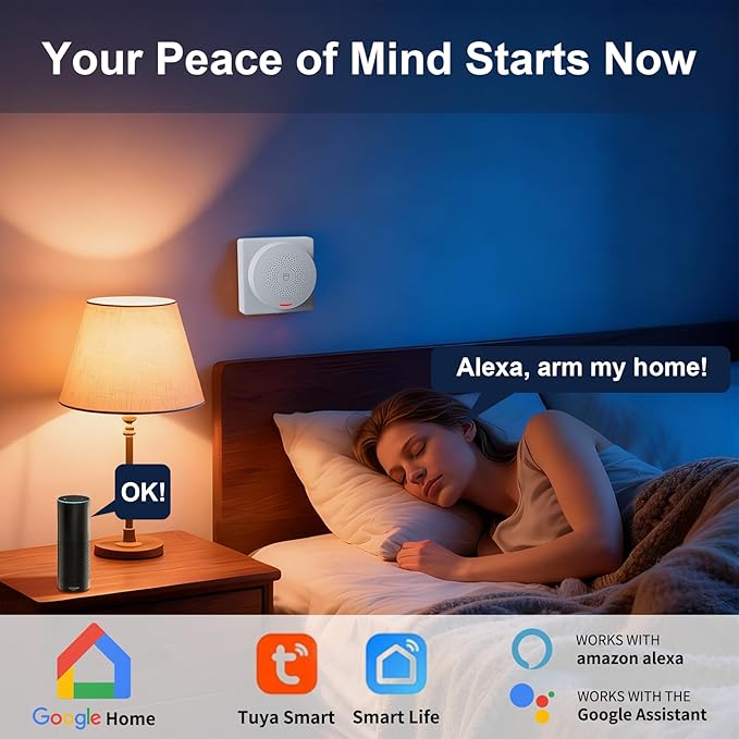 150W Wireless Security System for House, WiFi Door/Window Sensors Alarm System