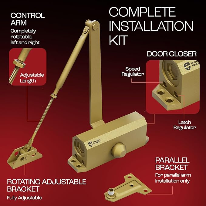 PrimeWare DC-300 Automatic Adjustable Door Closers