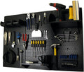Wall Control Pegboard Organizer 4 ft. Metal Pegboard Standard Tool Storage Kit