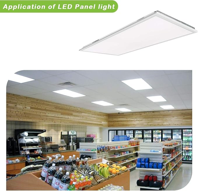 hykolity (6 Pack 2x4 FT LED Flat Panel Troffer Light, 30/40/50W 3-Wattage