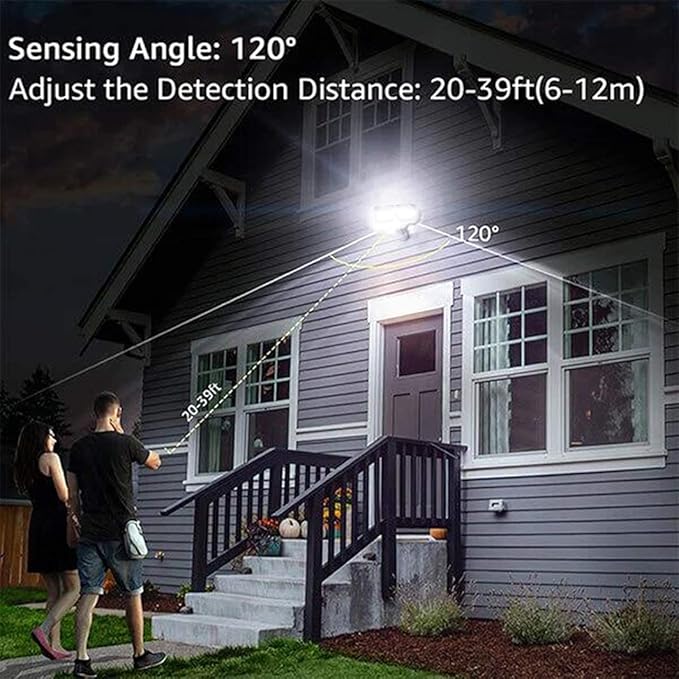 EMANER Motion Sensor Flood Light Dusk to Dawn, Outdoor LED Security Lights