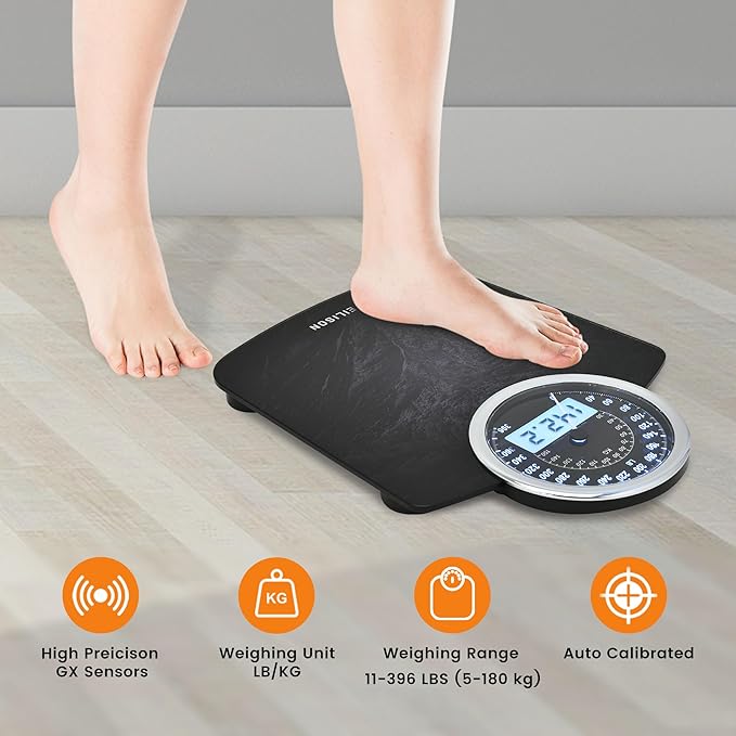 EILISON Highly Advance 2-in-1 Digital & Analog Weighing Scale