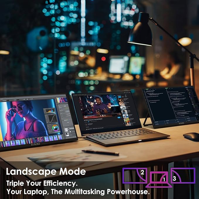 Kado Dual Portable Monitor Setup (2-Pack)