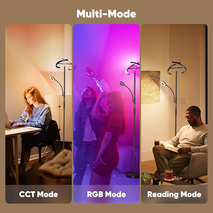 SIBRILLE Upgraded RGBCW Floor Lamp