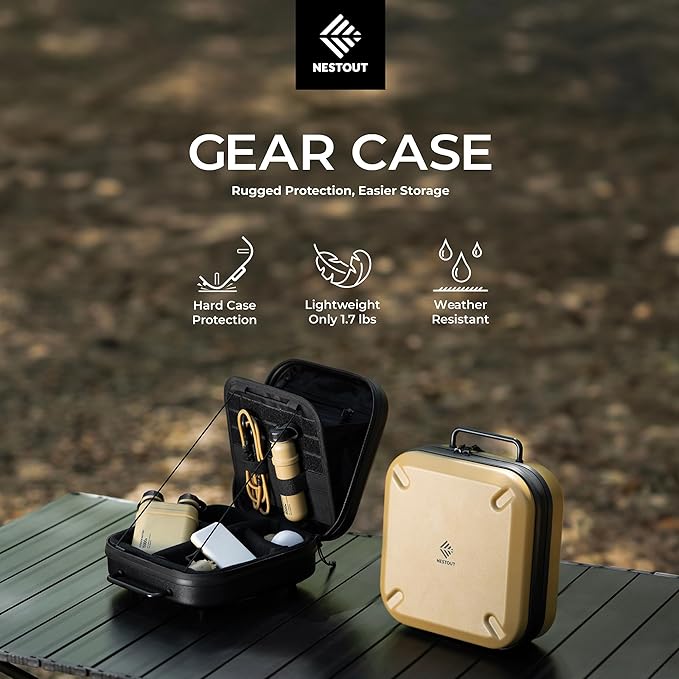 ELECOM NESTOUT Gear Storage Case, Lightweight Hard Shell, Water-Resistant
