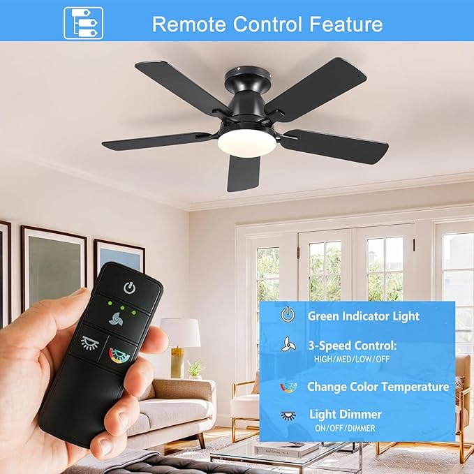 A25-TX028C Universal 3-Speed Ceiling Fan Remote Control Kit Replacement