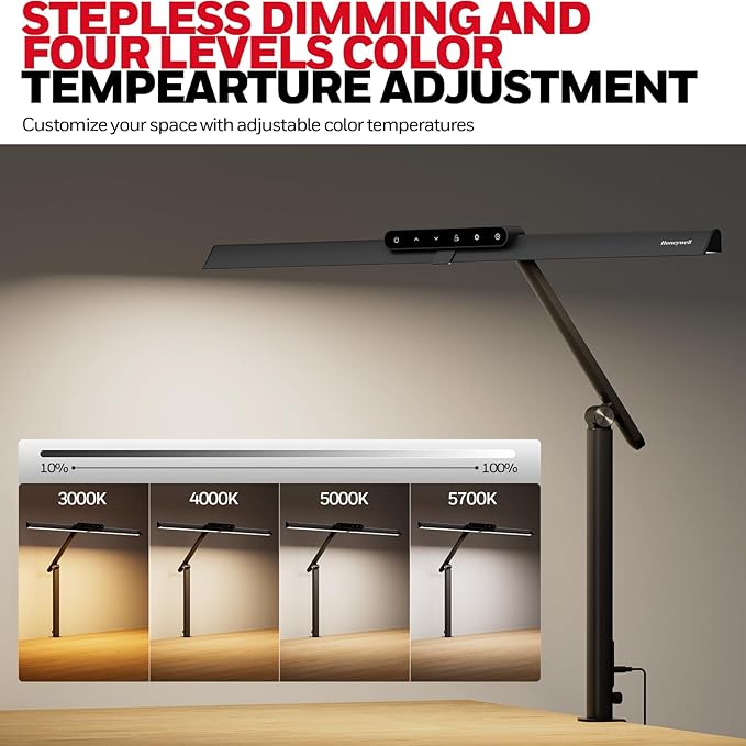 Honeywell LED Desk Lamp with Clamp