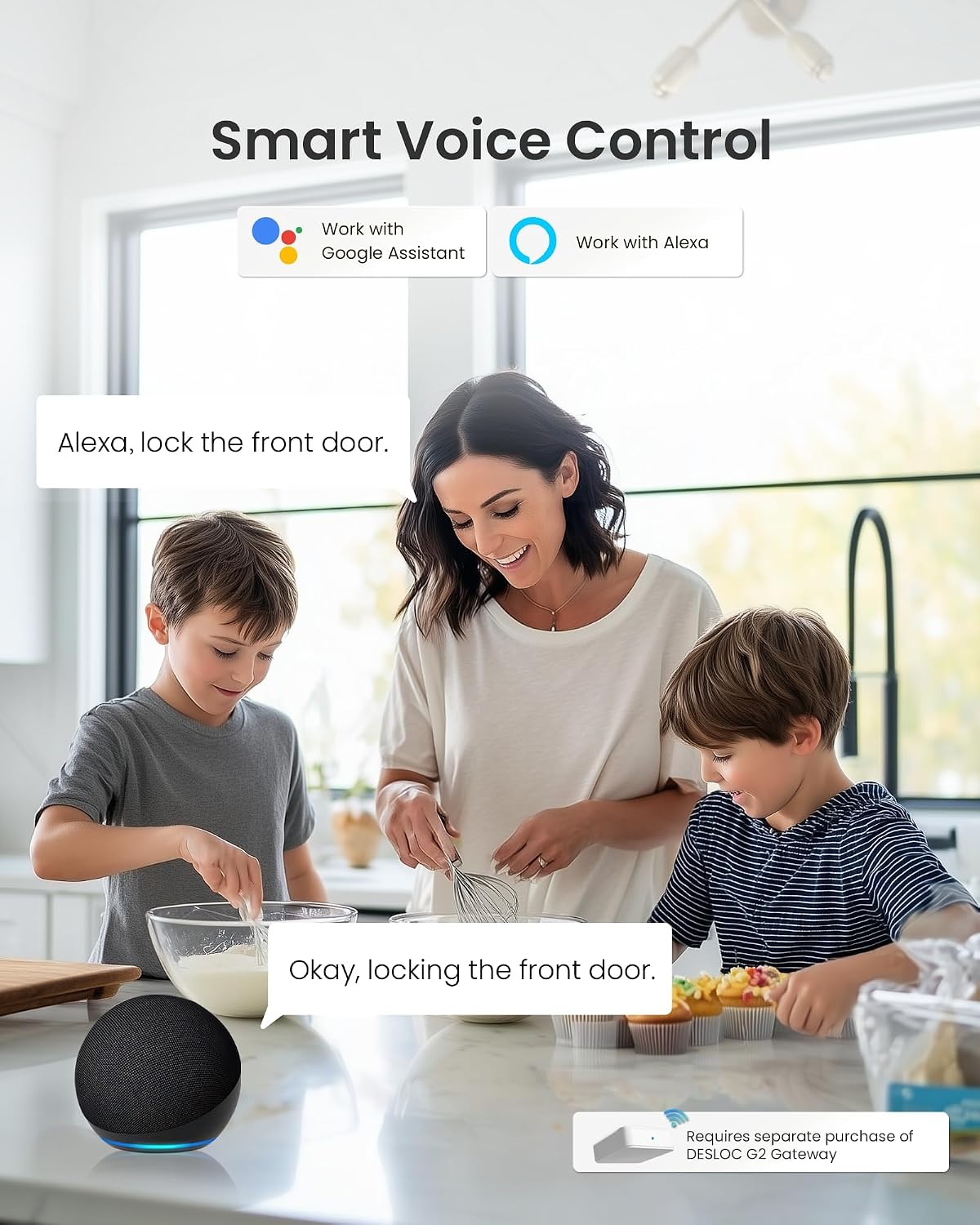 DESLOC B200 Fingerprint Smart Door Lock, Keyless Entry Deadbolt
