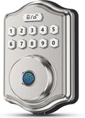 52HZ Fingerprint Door Lock, Keyless Entry Door Lock with Code