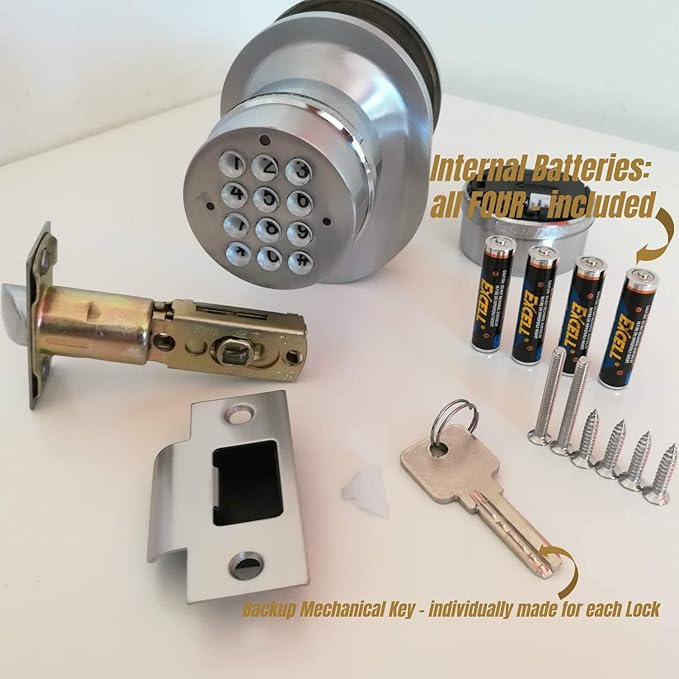 SoHoMiLL® Electronic Keypad Door Knob SoHo Mill® and Lock Set