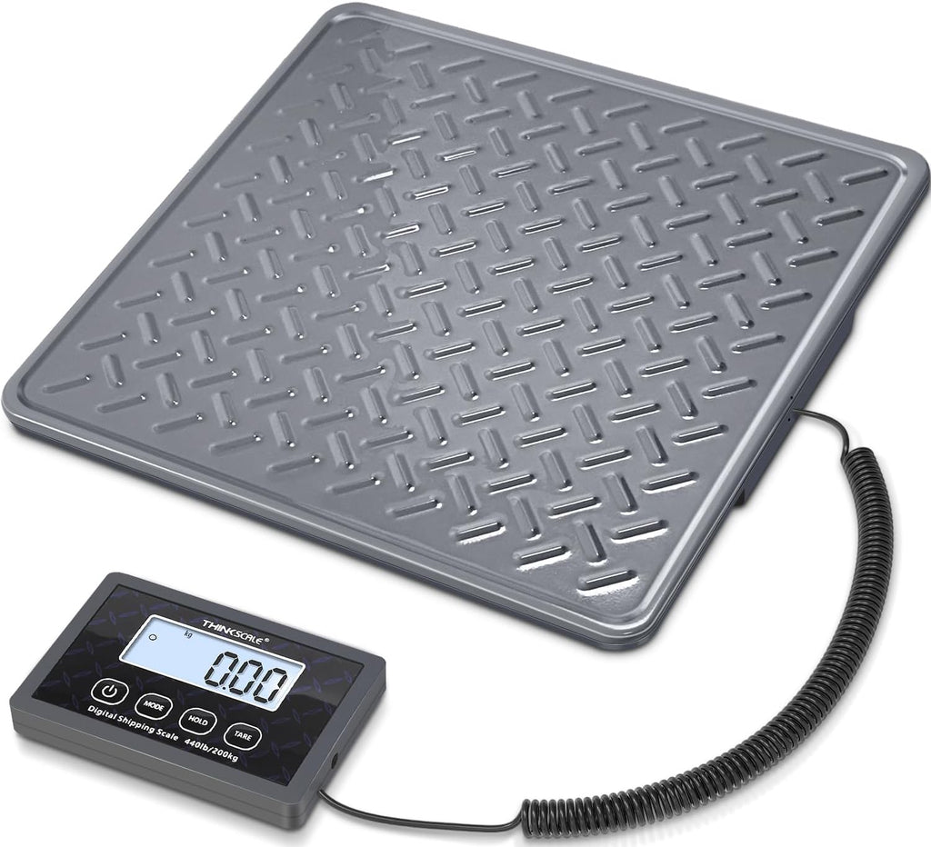THINKSCALE Shipping Scale, 440lb/1oz Digital Heavy Duty Postal Scale, Strong
