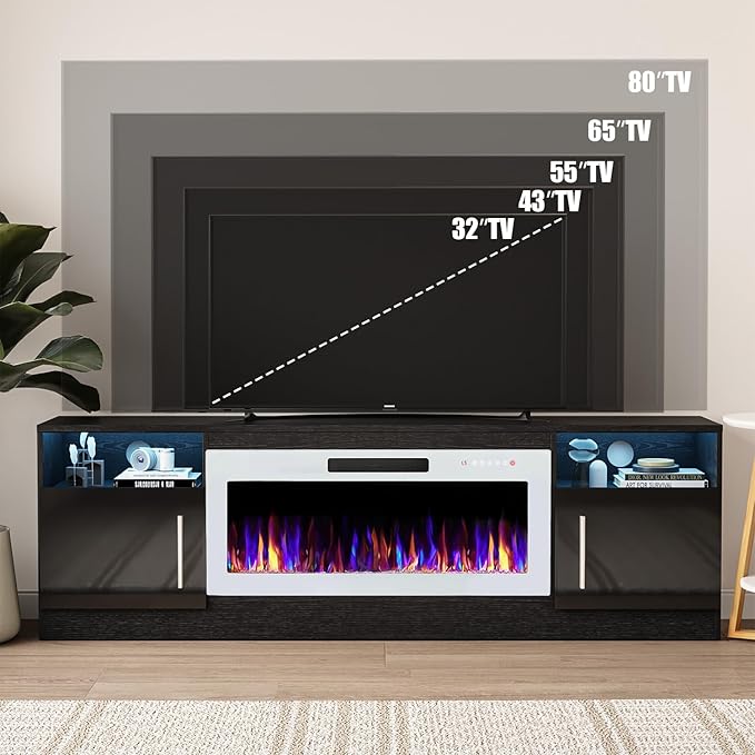 VITESSE TV Stand Fireplace