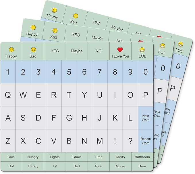 Adult Communication Board (3 Pack)
