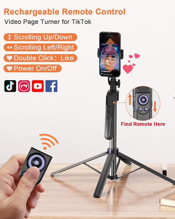 Yeaki 71” Auto Face Tracking Tripod