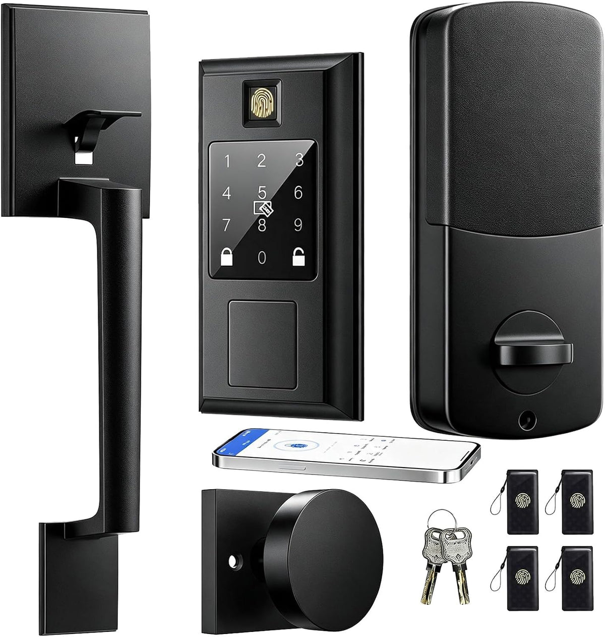 Keyless Entry Door Lock with Handle Knob Set, Smart Locks for Front Door