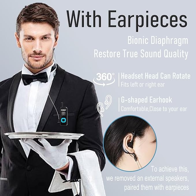 ELIDAIP T-M1 Super Mini Walkie Talkies